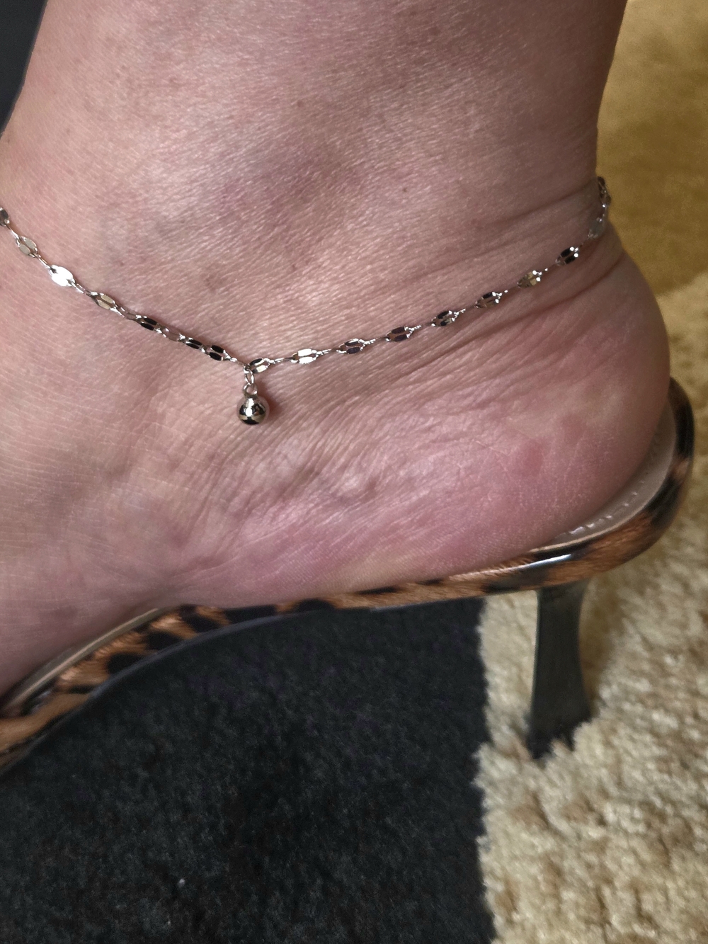 Elegant Vintage Chain Anklet crafted from high-quality 925 sterling silver.